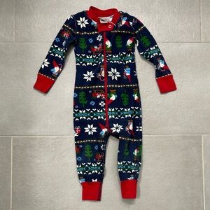 Hanna Andersson Kids Holiday Gnome Pajama - Navy and Red